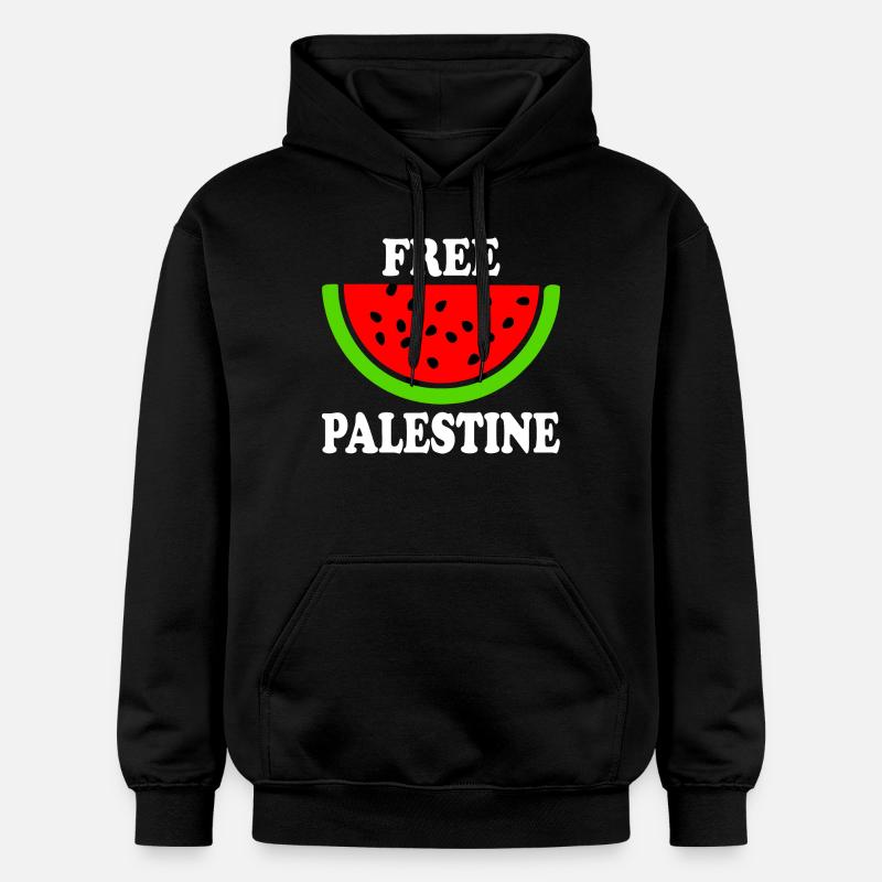 Palestine libre - melon pastèque - Sweat à capuche Softstyle® Gildan Unisexe - noir