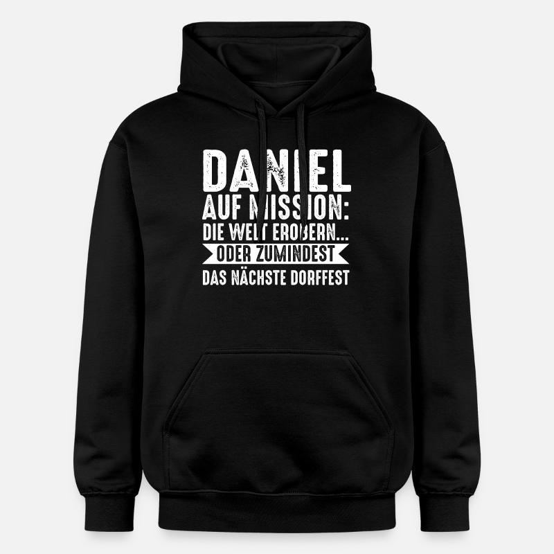 Prénom Daniel - Sweat à capuche Softstyle® Gildan Unisexe - noir