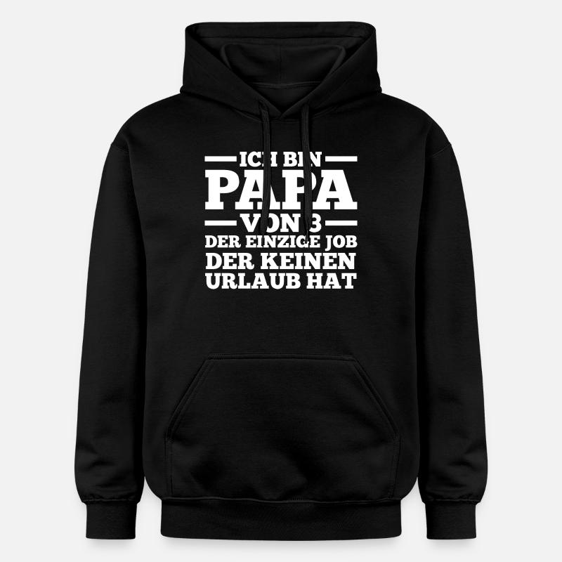 Père de 3 enfants - Sweat à capuche Softstyle® Gildan Unisexe - noir