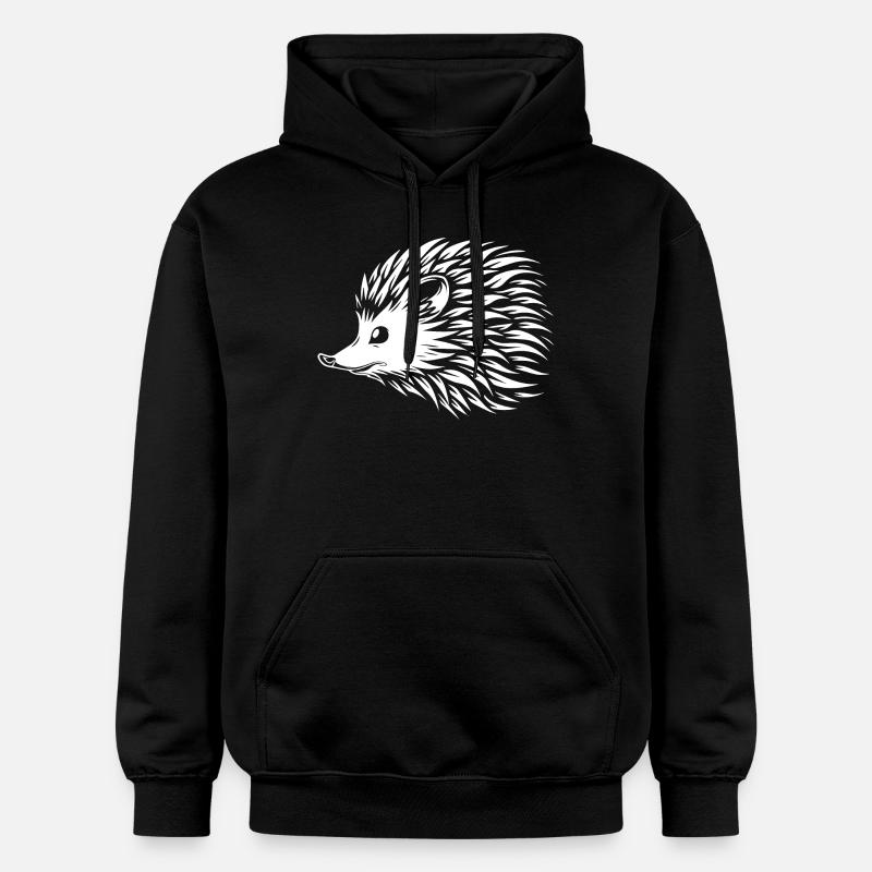 Hérisson - Sweat à capuche Softstyle® Gildan Unisexe - noir