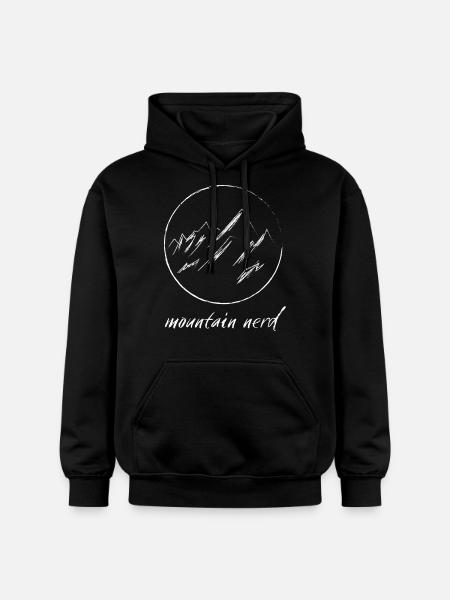 Mountain Nerd - Gildan Unisex Softstyle® Midweight Hoodie - black