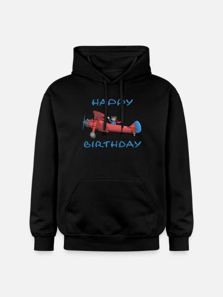 happy Birthday - Gildan Unisex Softstyle® Midweight Hoodie - black