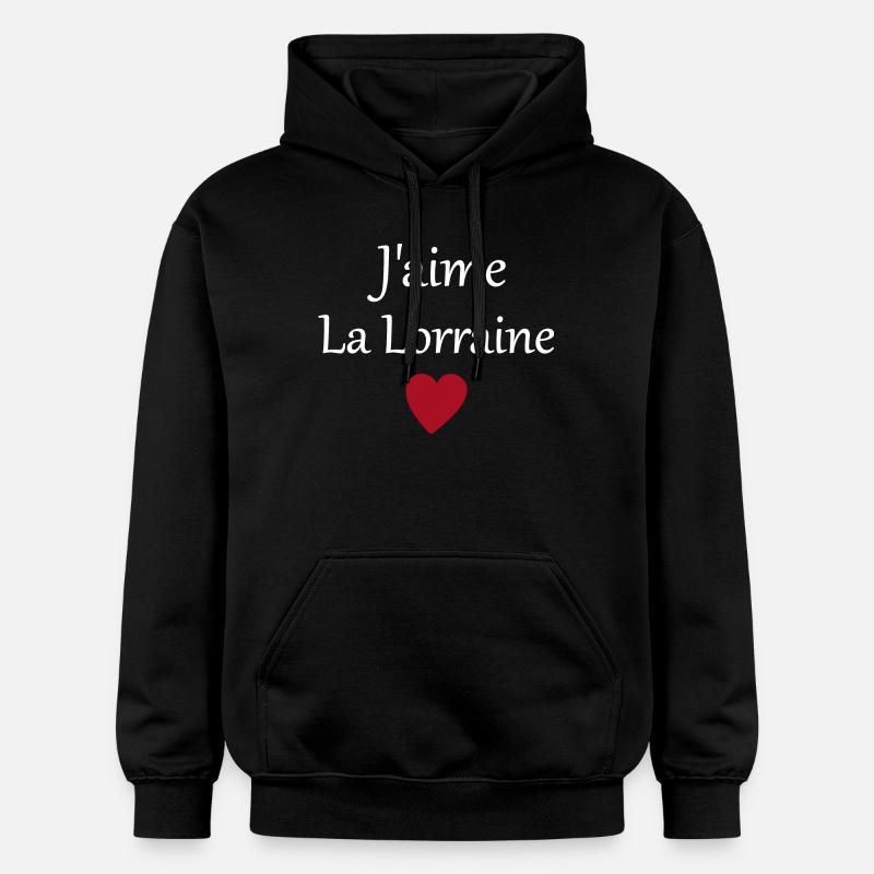 J'aime La Lorraine - Sweat à capuche Softstyle® Gildan Unisexe - noir