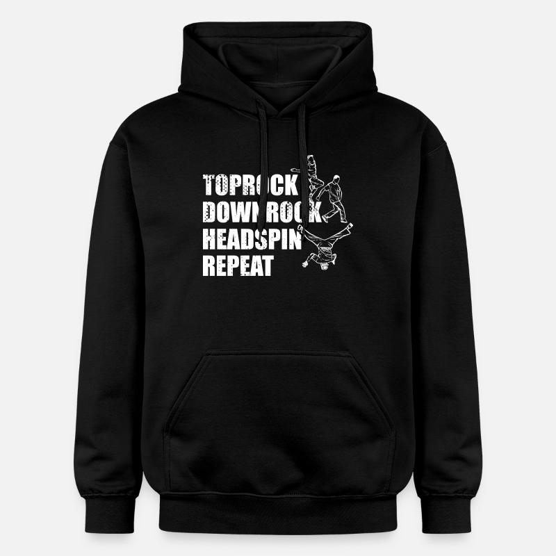 Breakdance Techniques - Gildan Unisex Softstyle® Midweight Hoodie - black