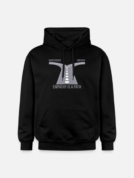 Empathy is a Path - Gildan Unisex Softstyle® Midweight Hoodie - black