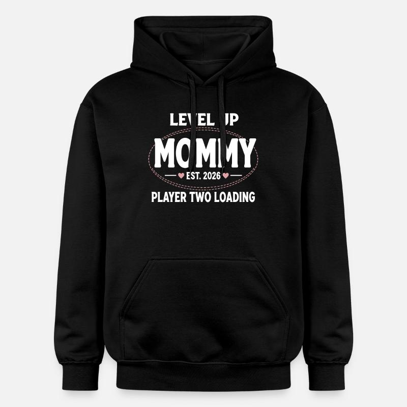 Logo de la Gamer Maman Up - Sweat à capuche Softstyle® Gildan Unisexe - noir