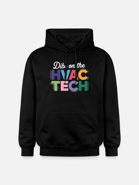 Funny HVAC Technician Saying Repair Expert - Gildan Unisex Softstyle® Midweight Hoodie - black