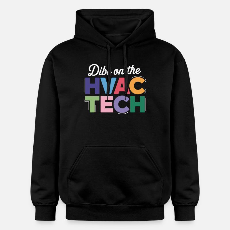 Lustiger HVAC Techniker Spruch Reparatur Experte - Gildan Unisex Softstyle® Midweight Hoodie - Schwarz