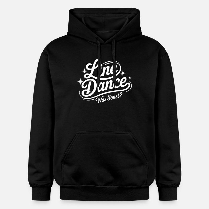 Line Dance What else? - Gildan Unisex Softstyle® Midweight Hoodie - black