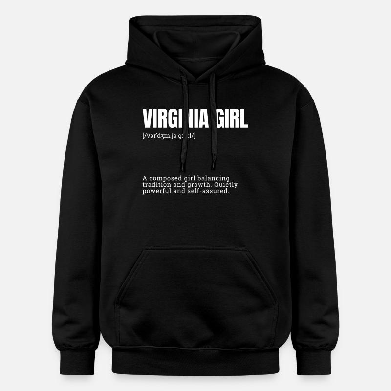 Équilibre de la fille de Virginie - Sweat à capuche Softstyle® Gildan Unisexe - noir