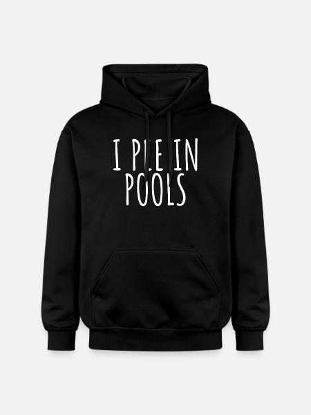 Poolside Truth Hand-Drawn Text - Gildan Unisex Softstyle® Midweight Hoodie - black