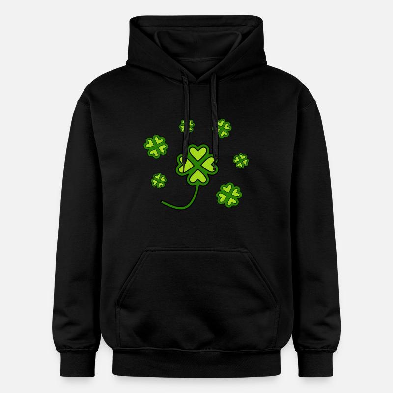 Trèfles de la Saint-Patrick - Sweat à capuche Softstyle® Gildan Unisexe - noir