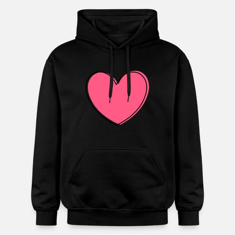 Cadeaux Saint-Valentin Cadeau Saint-Valentin - Sweat à capuche Softstyle® Gildan Unisexe - noir