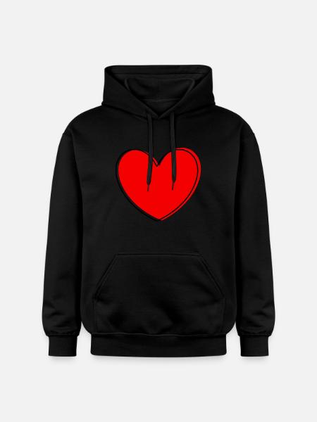 Saint-Valentin, Saint-Valentin, Saint-Valentin - Sweat à capuche Softstyle® Gildan Unisexe - noir