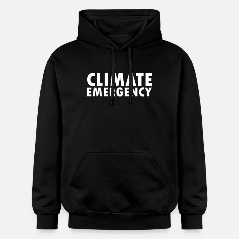Climate emergency - Sweat à capuche Softstyle® Gildan Unisexe - noir