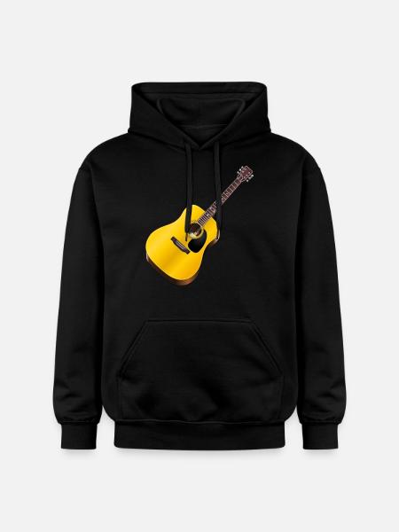 guitar - Gildan Unisex Softstyle® Midweight Hoodie - black