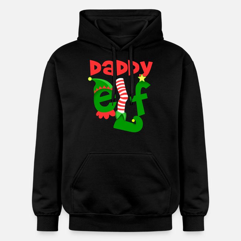 daddy elf - Sweat à capuche Softstyle® Gildan Unisexe - noir