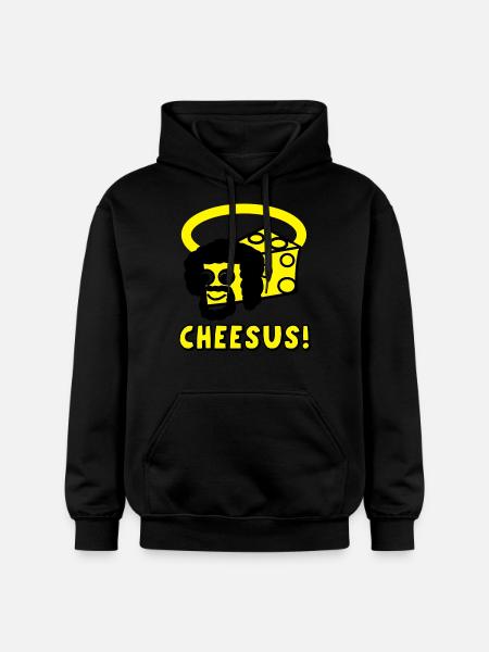 Cheesus - Gildan Unisex Softstyle® Midweight Hoodie - Schwarz
