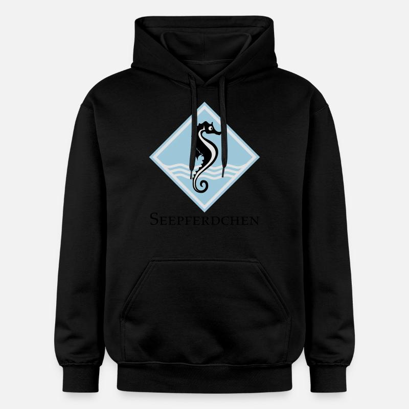 Seepferdchen - Gildan Unisex Softstyle® Midweight Hoodie - Schwarz
