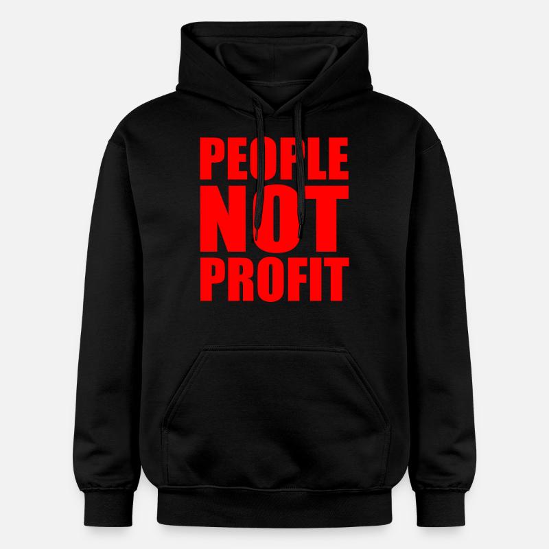 People not profit - Sweat à capuche Softstyle® Gildan Unisexe - noir