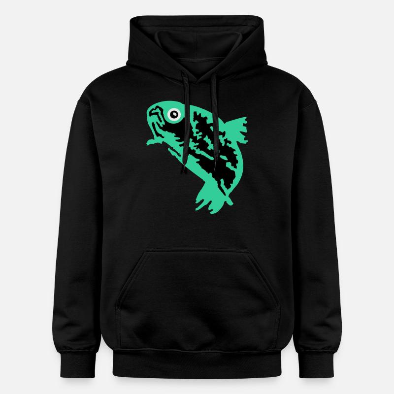 truite (3c) - Sweat à capuche Softstyle® Gildan Unisexe - noir