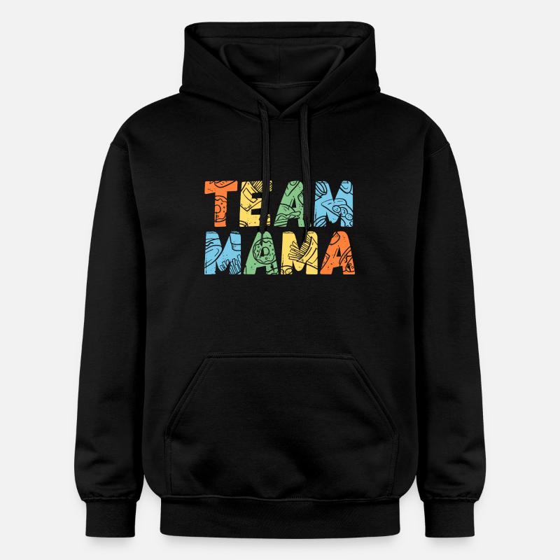 Mère Équipe Maman - Sweat à capuche Softstyle® Gildan Unisexe - noir