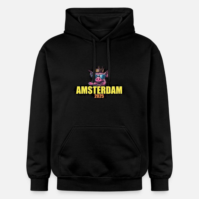 Amsterdam 2025 Cochon - Sweat à capuche Softstyle® Gildan Unisexe - noir