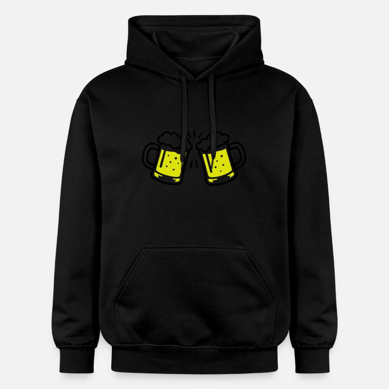 Toast à la bière Cheers - Sweat à capuche Softstyle® Gildan Unisexe - noir