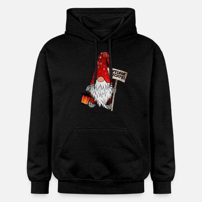 Gnome de Noël de soin - Sweat à capuche Softstyle® Gildan Unisexe - noir