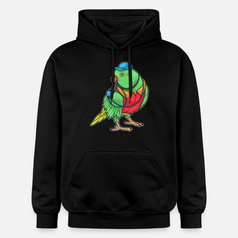Sifflet d’arbitre Parrot - Sweat à capuche Softstyle® Gildan Unisexe - noir