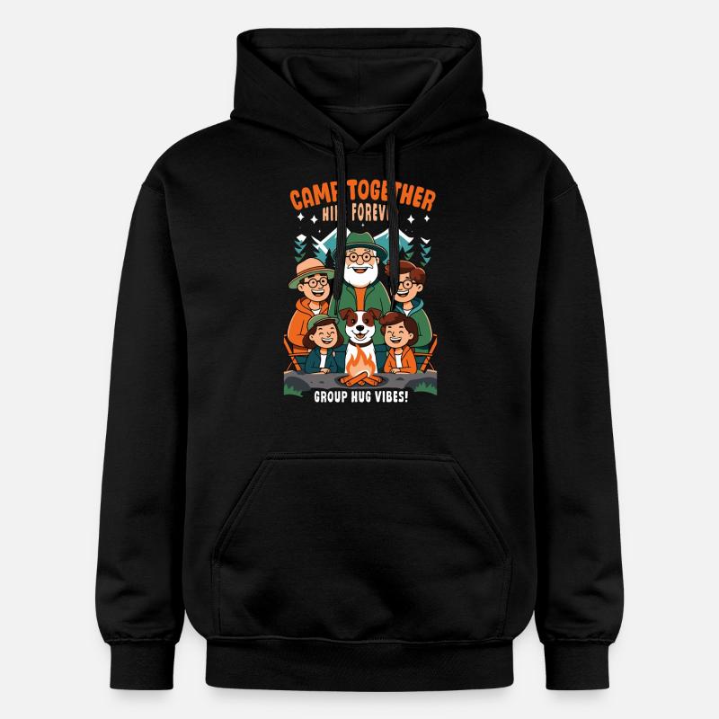 Camp Together Hike Camping - Sweat à capuche Softstyle® Gildan Unisexe - noir