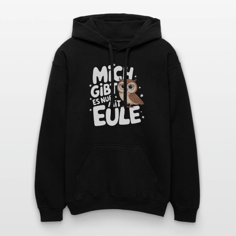 Nachteule Eule Eulen Vogel Gildan Unisex Softstyle® Midweight Hoodie