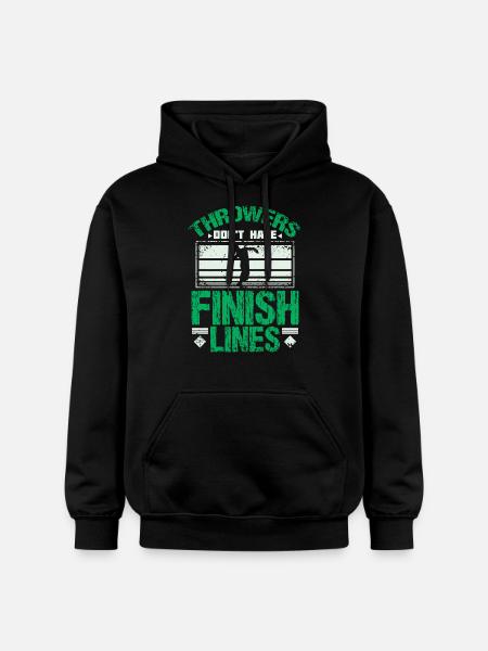 Shot put finish line - Gildan Unisex Softstyle® Midweight Hoodie - black