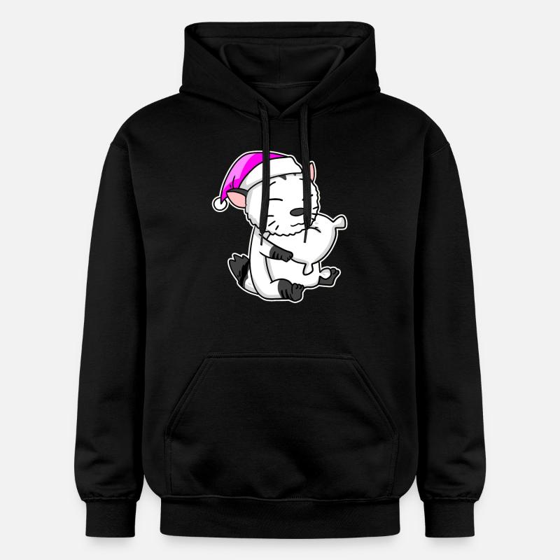 Chat race American Bobtail - Sweat à capuche Softstyle® Gildan Unisexe - noir
