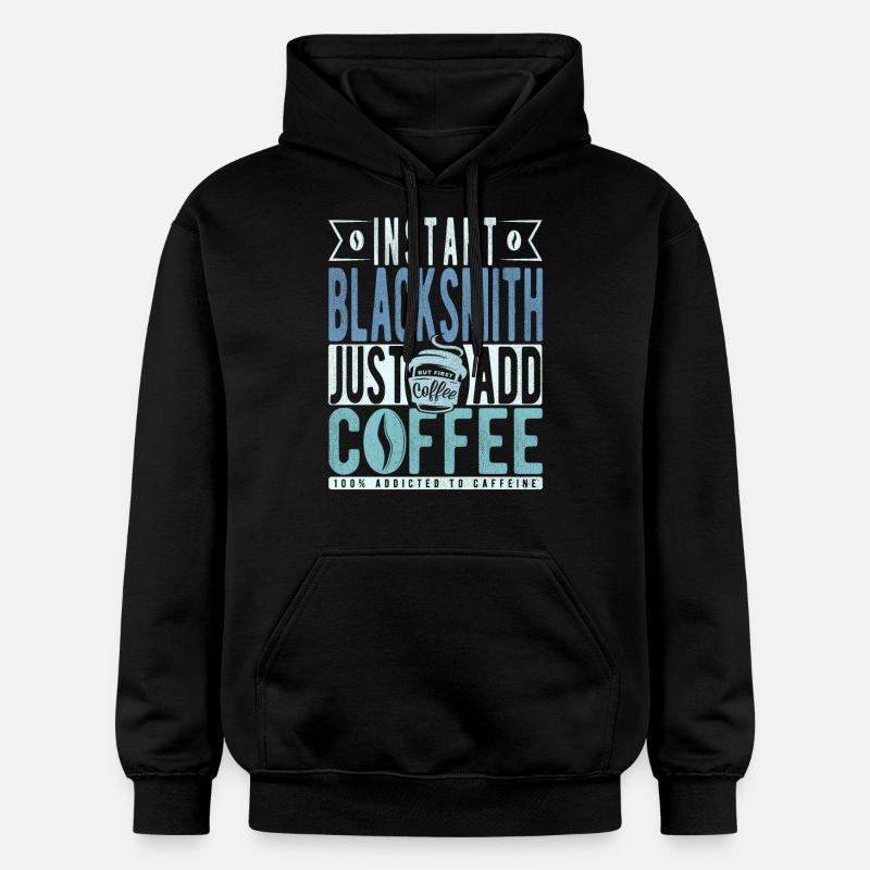 Dicton de café Buchalter - Sweat à capuche Softstyle® Gildan Unisexe - noir