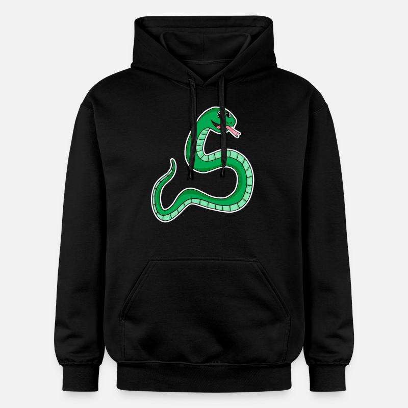 Serpent - Serpent vert - Sweat à capuche Softstyle® Gildan Unisexe - noir