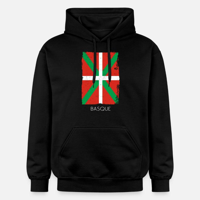Pays Basque Drapeau Basque - Sweat à capuche Softstyle® Gildan Unisexe - noir