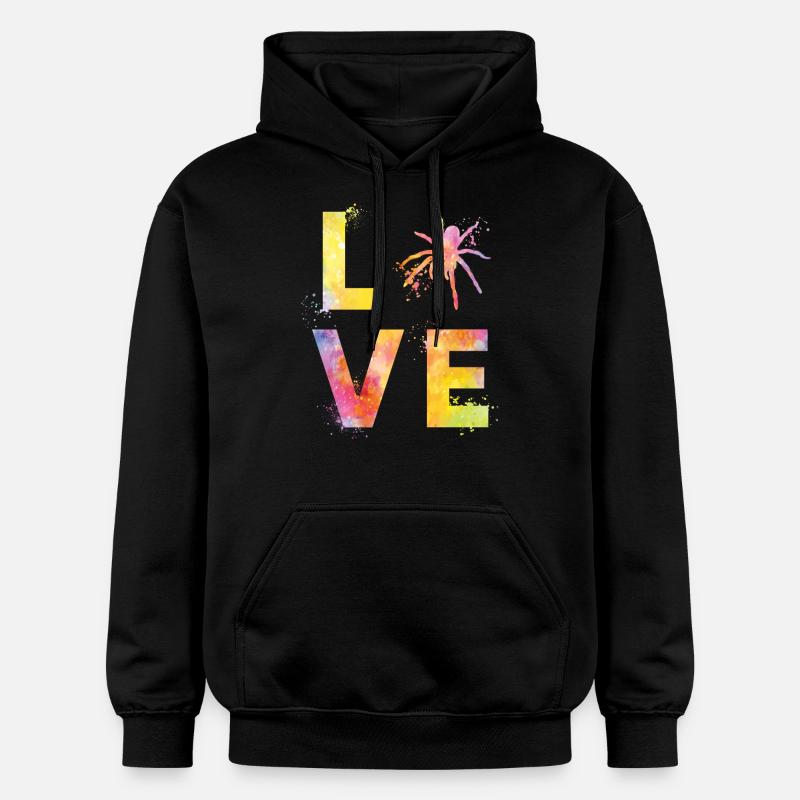 Les araignées adorent - Sweat à capuche Softstyle® Gildan Unisexe - noir