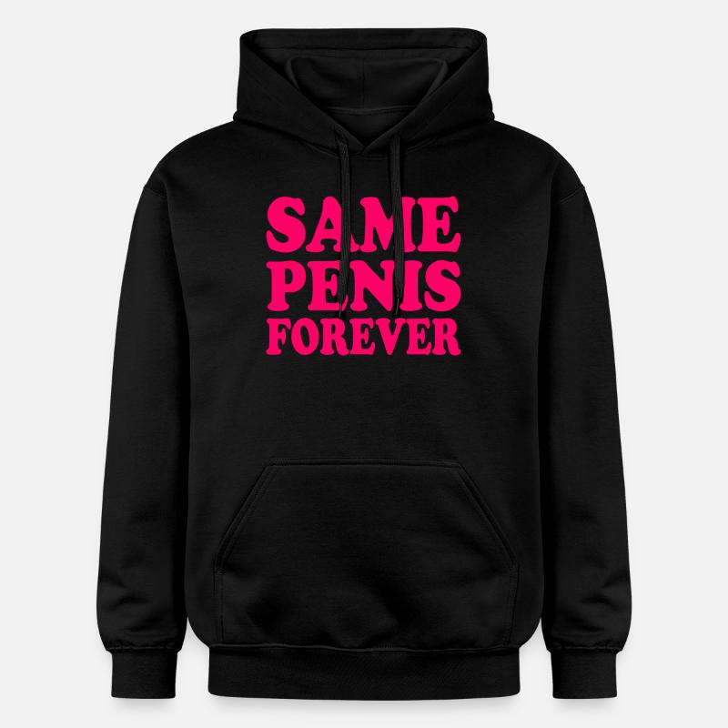 Same penis forever - Sweat à capuche Softstyle® Gildan Unisexe - noir
