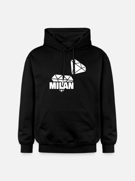 Milan as precious - Gildan Unisex Softstyle® Midweight Hoodie - black