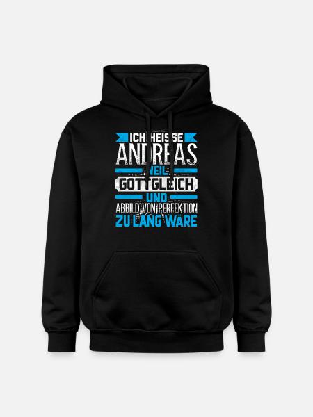 ANDREAS - Gottgleich - Gildan Unisex Softstyle® Midweight Hoodie - Schwarz