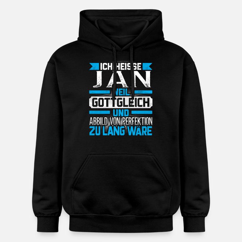 JAN - Gottgleich - Gildan Unisex Softstyle® Midweight Hoodie - Schwarz