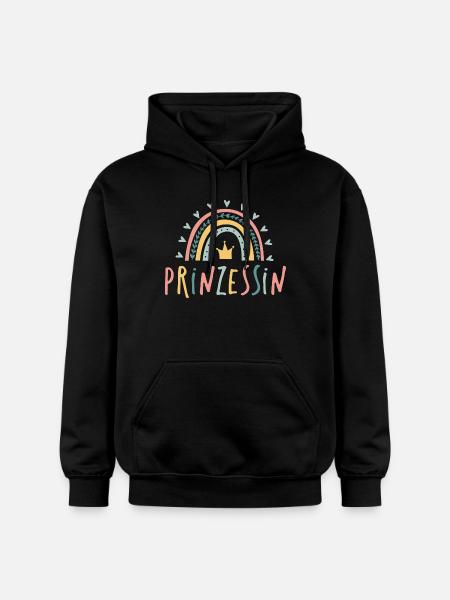 Prinzessin - Regenbogen - Gildan Unisex Softstyle® Midweight Hoodie - Schwarz