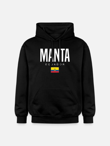 Manta Ecuador Ecuadorian - Gildan Unisex Softstyle® Midweight Hoodie - black