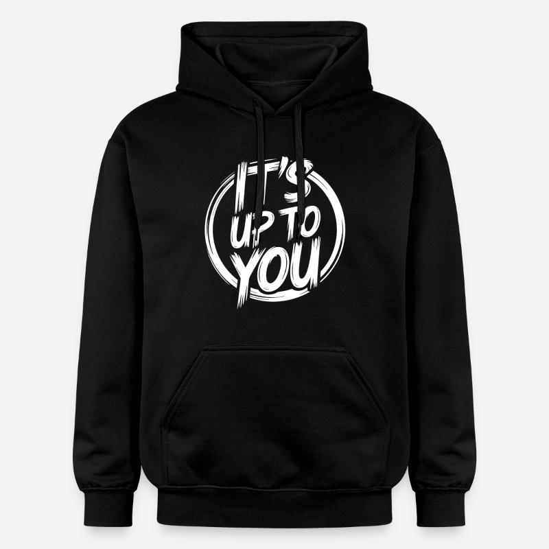 C’est à toi de voir - Sweat à capuche Softstyle® Gildan Unisexe - noir