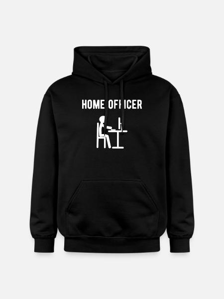 Home officer - Gildan Unisex Softstyle® Midweight Hoodie - Schwarz