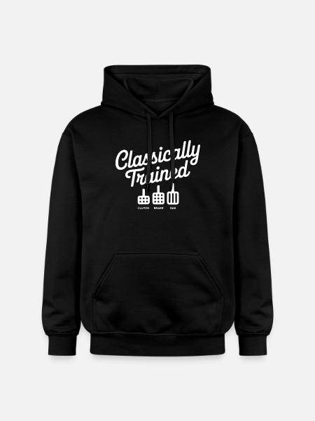 Classically Trained Petrolhead Car Mechanic - Gildan Unisex Softstyle® Midweight Hoodie - black