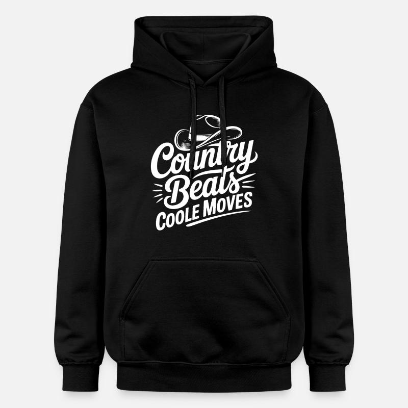 Le pays bouge cool - Sweat à capuche Softstyle® Gildan Unisexe - noir