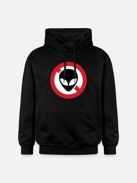 NO ALIENS - Gildan Unisex Softstyle® Midweight Hoodie - black