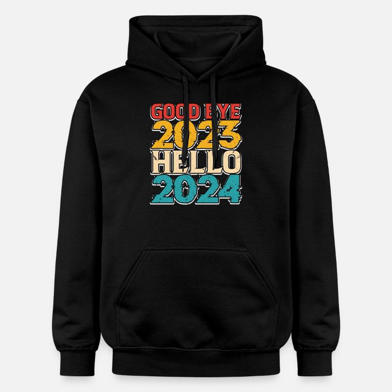 Bonjour 2024 - Sweat à capuche Softstyle® Gildan Unisexe - noir